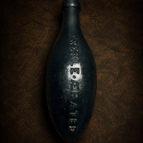 Rare Antique Treble Aerated Glass Bottle | Vintage Soda / Mineral Water Collectible