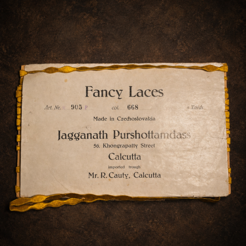 Vintage Fancy Laces Sample Card – Imported From Czechoslovakia