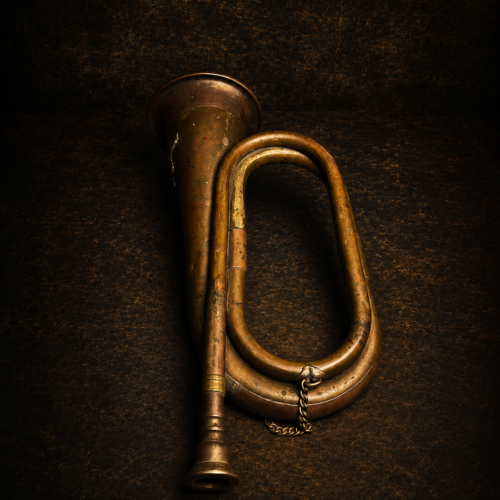 Vintage Military Bugle / Copper Army Horn (100+ Years Old)