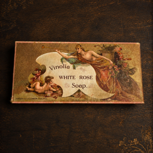 Rare Antique Vinolia White Rose Soap Box