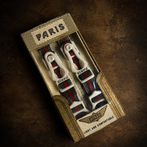 Vintage Paris "AIREO" Shirt Garters / Sleeve Garters – Original Box | Made in U.S.A. | Unused Collector's Set