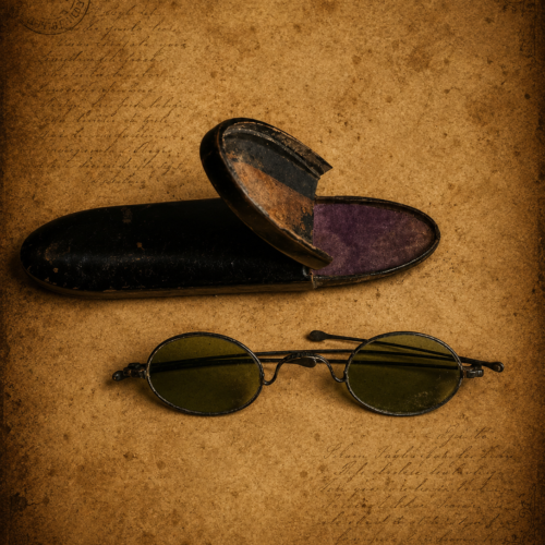 Vintage Folding Spectacles with Original Leather Case