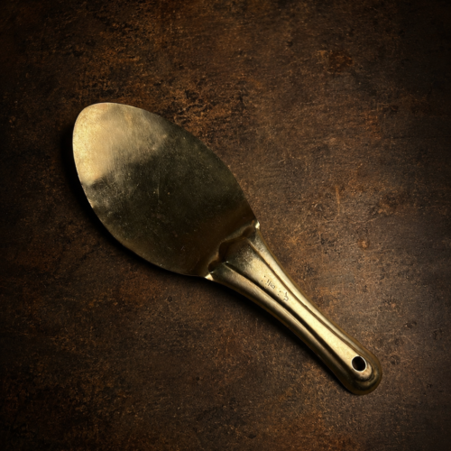 Vintage brass rice ladle