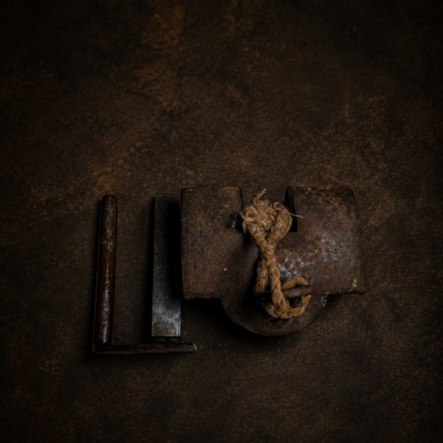 Vintage 150+ Years Old Iron Lock – Rare Handcrafted Antique Piece