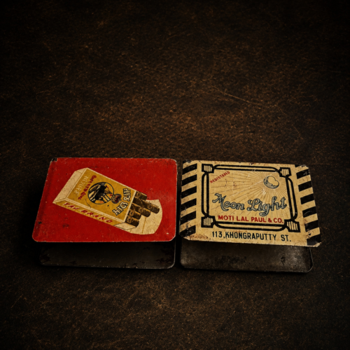 Rare Vintage Matchbox Covers | Taj Brand & Moon Light Advertising Collectibles (Set of 2)