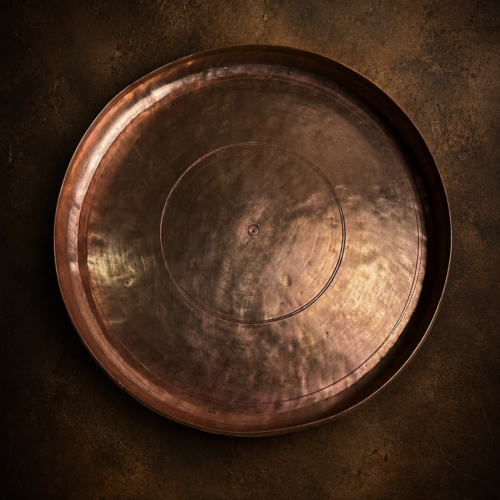 Vintage bronze thali