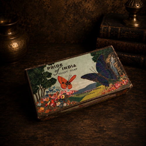 Original Vintage "Pride of India" Toilet Soap Advertising Box – Arorah Soap Works, Howrah