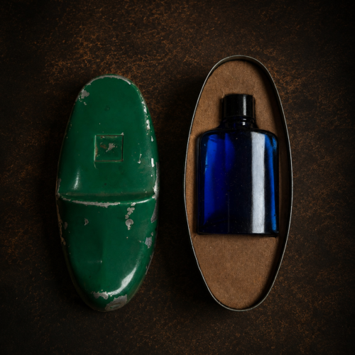 Vintage Bourjois Paris Travel Perfume Case with Original Bottle