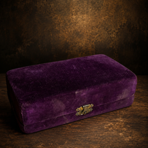 Original Vintage Velvet Presentation Box | 90+ Years Old Royal Storage Case