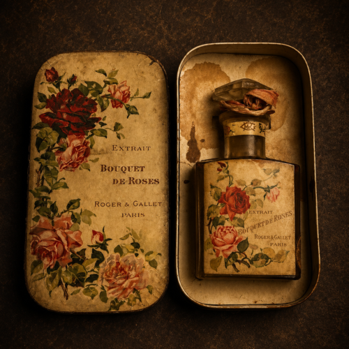 Vintage Roger & Gallet Paris Perfume Bottle Medal Seal (Original Antique)