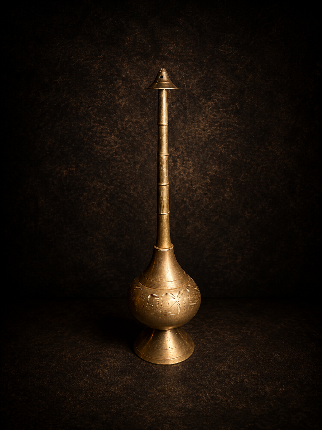 Vintage brass Rose water sprinkle bottle