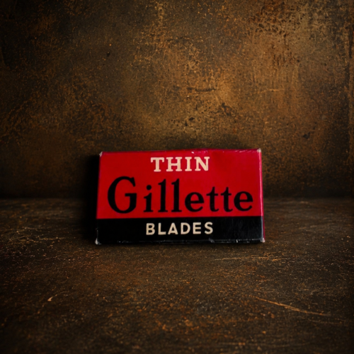 Vintage Gillette Thin Blades Box – Made in England | Original Collectible