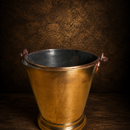 Vintage brass bucket