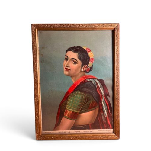Prabhavati – Rare Original Ravi Varma Press Oleograph