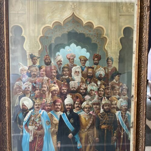 Vintage the ruling princess of India 40 kings beautiful very rare lithograph