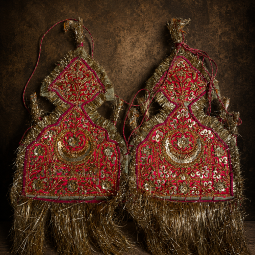 Antique Royal Marwari Sevra Jodi – 100+ Years Old | Real Silver & Gold-Mix Golden Work