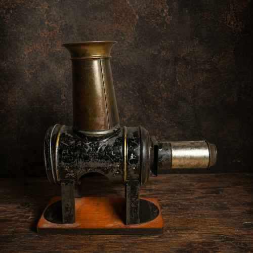 Rare Antique Magic Lantern Projector | Early Pre-Cinema Optical Slide Projector | Circa 1880–1930