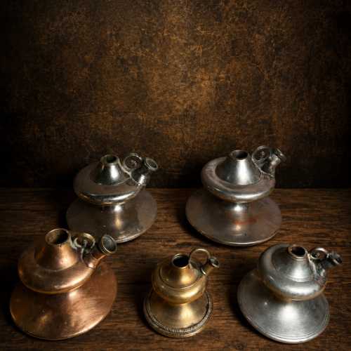 Antique Traditional Hookah Base Pots – Set of 5