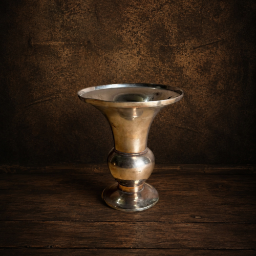 Vintage brass white polished pot (peek daan)