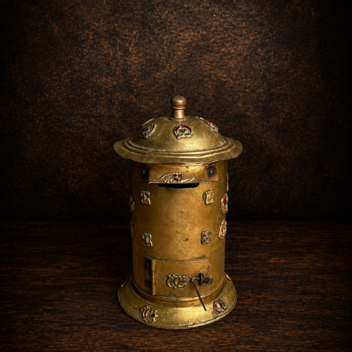 Antique Brass Post Office Letter Box | Small Size Vintage Mail Box | Handcrafted Collectible (toy)