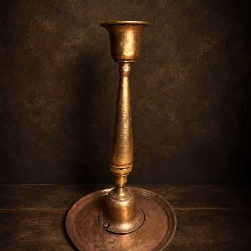 Vintage brass divat diya stand