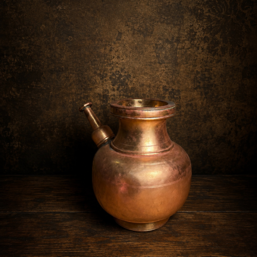 Vintage brass raamjhara holy water pot