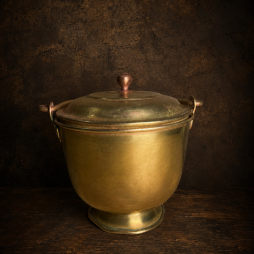 Vintage brass beautiful ice bucket with lid (barni)