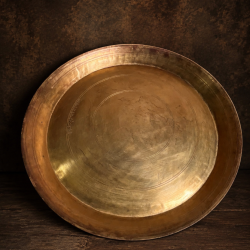 Vintage brass plate