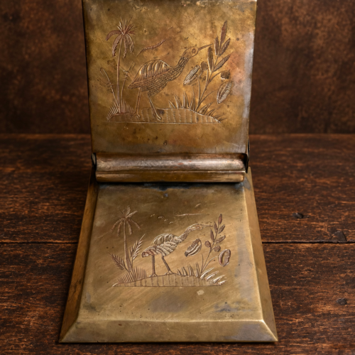 Vintage English EPNS Cigarette Case – Engraved Bird Design