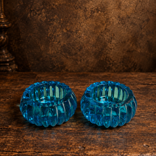Vintage Cobalt Blue Glass Bowls – Set of 2