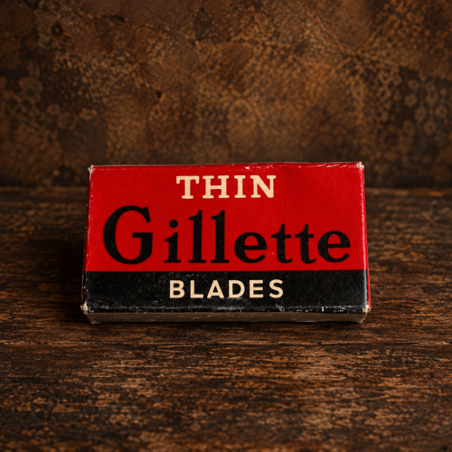 Vintage Gillette Thin Razor Blades – Original Complete Pack of 10 | Made in England