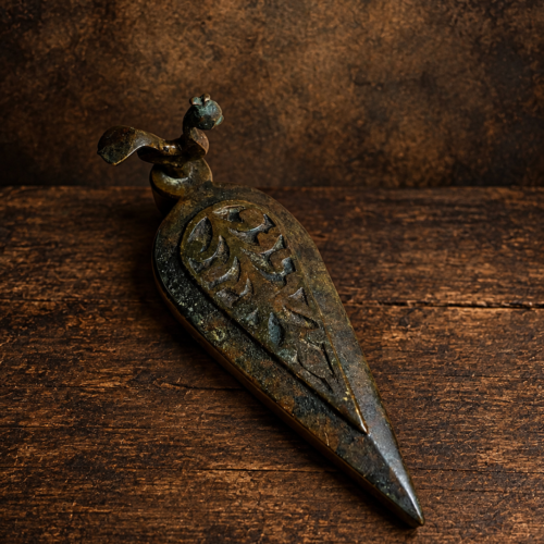 Vintage brass beautiful peacock figure kumkum holder