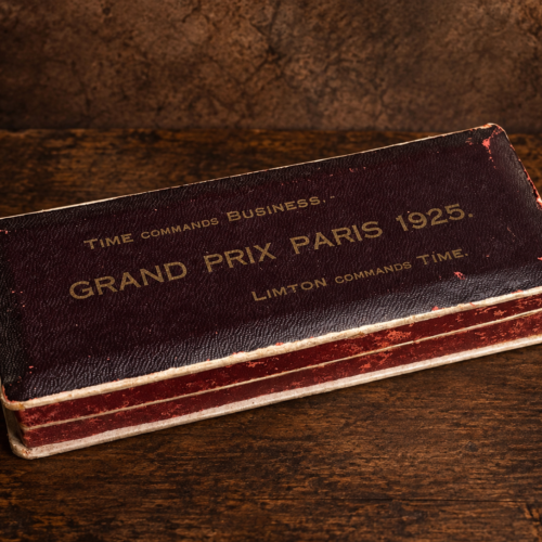 Vintage Limton Grand Prix Paris 1925 Presentation Box – Original Green Velvet Interior