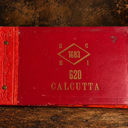 Rare Vintage Italian Textile Sample Album – Società Calcutta | Original Swan Label | Made in Italy