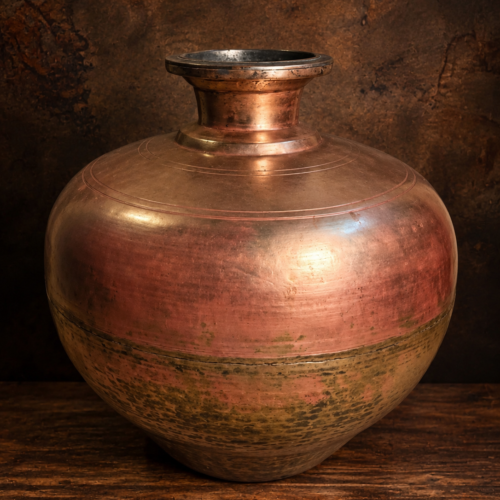 Antique Large Size Heavy Solid brass Water Pot – Traditional Indian Heritage Vessel